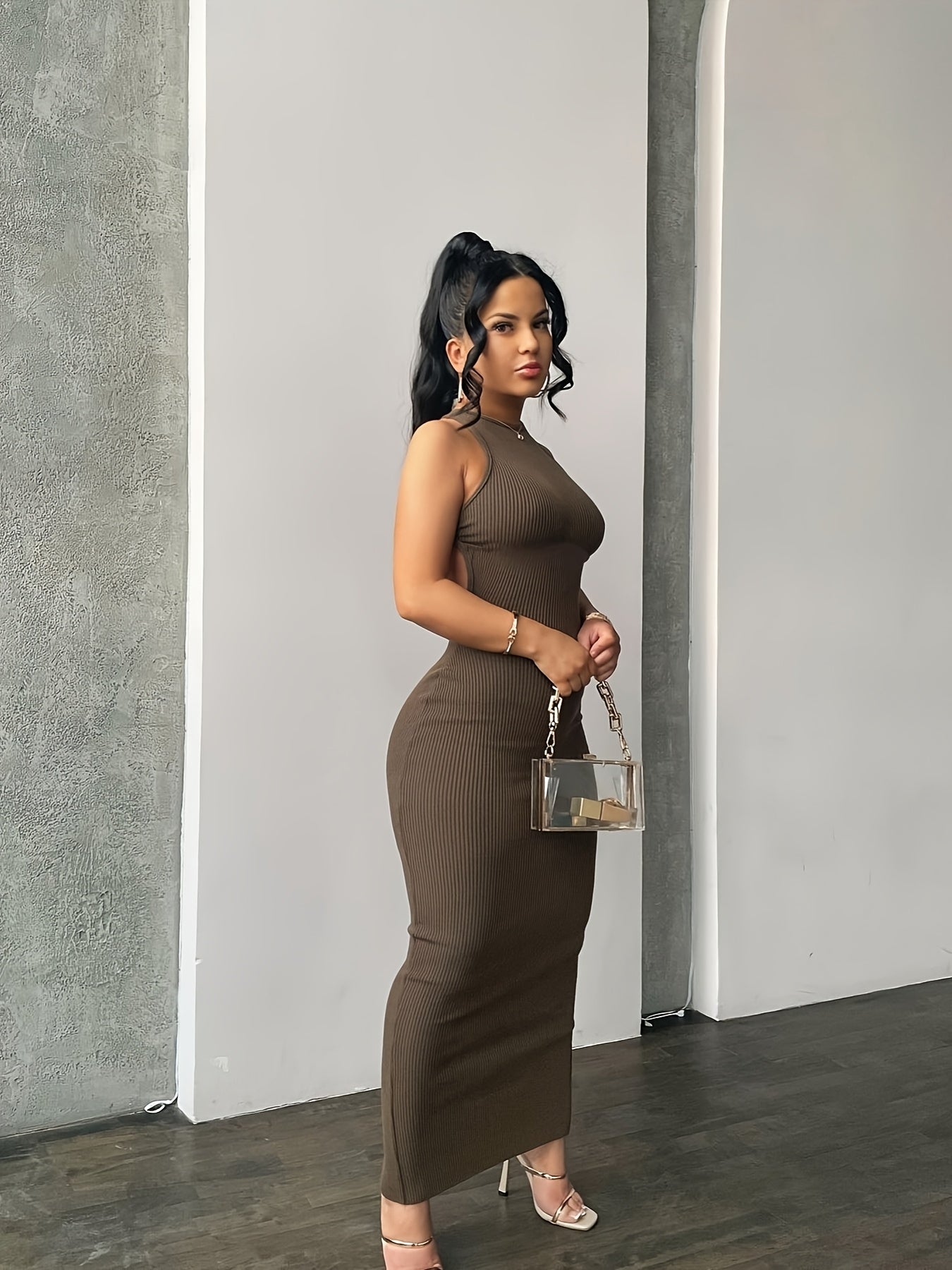 Women's Sexy Bodycon Maxi Dress