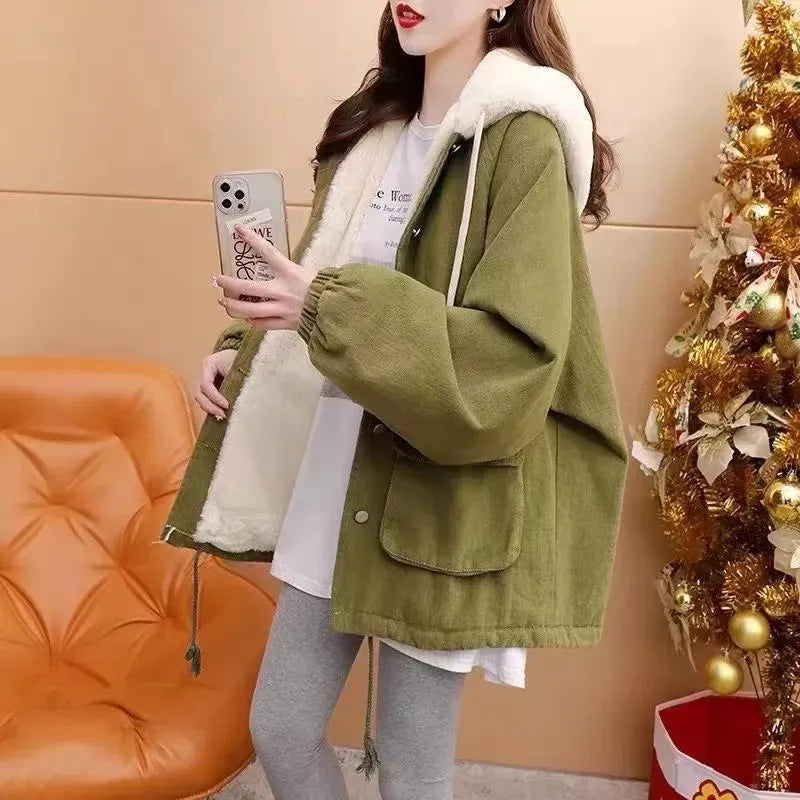 Spring Autumn New Loose Hooded Jeans