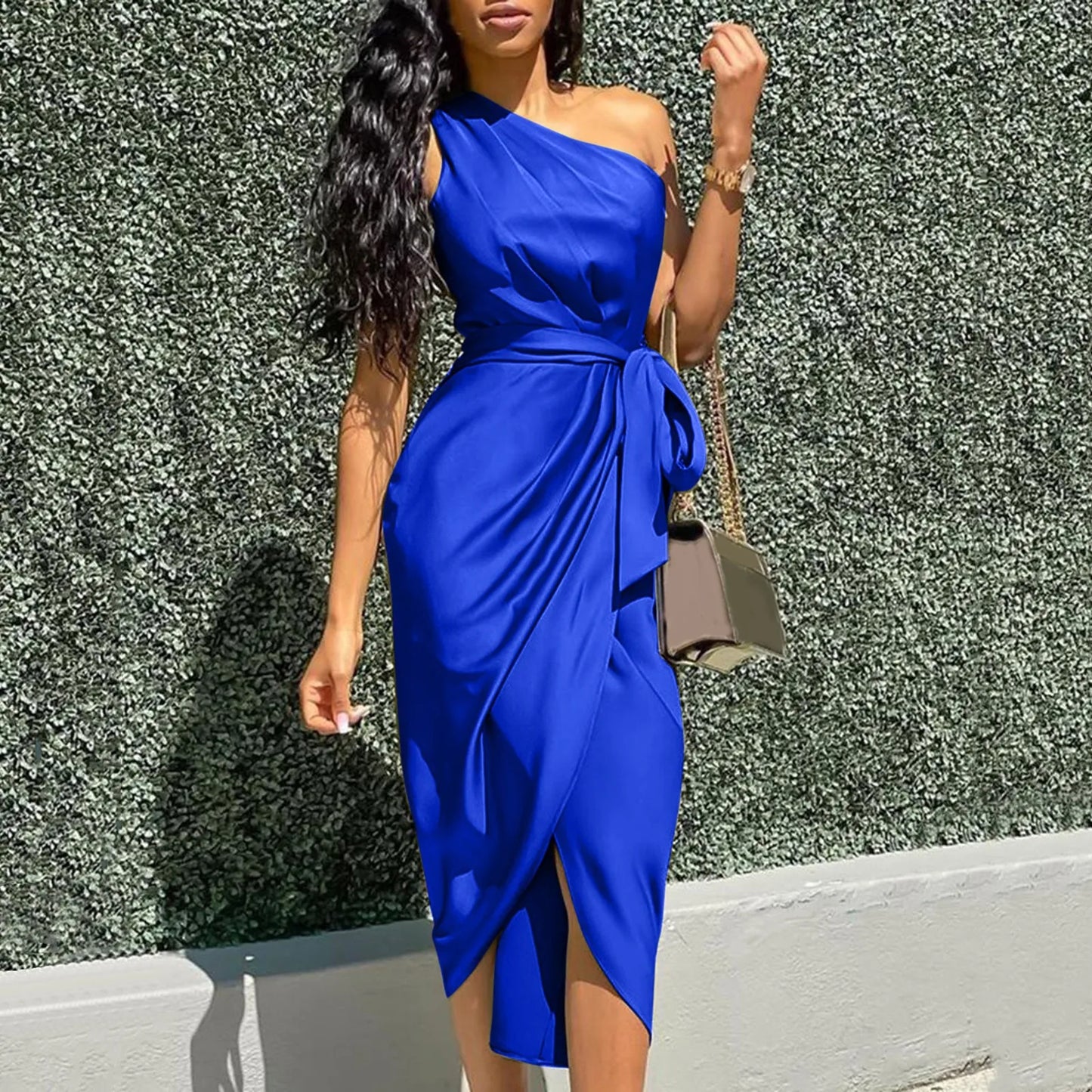 Slim Waist Pencil Long Dress
