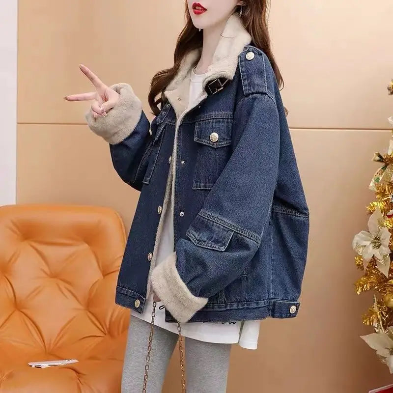 Spring Autumn New Loose Hooded Jeans