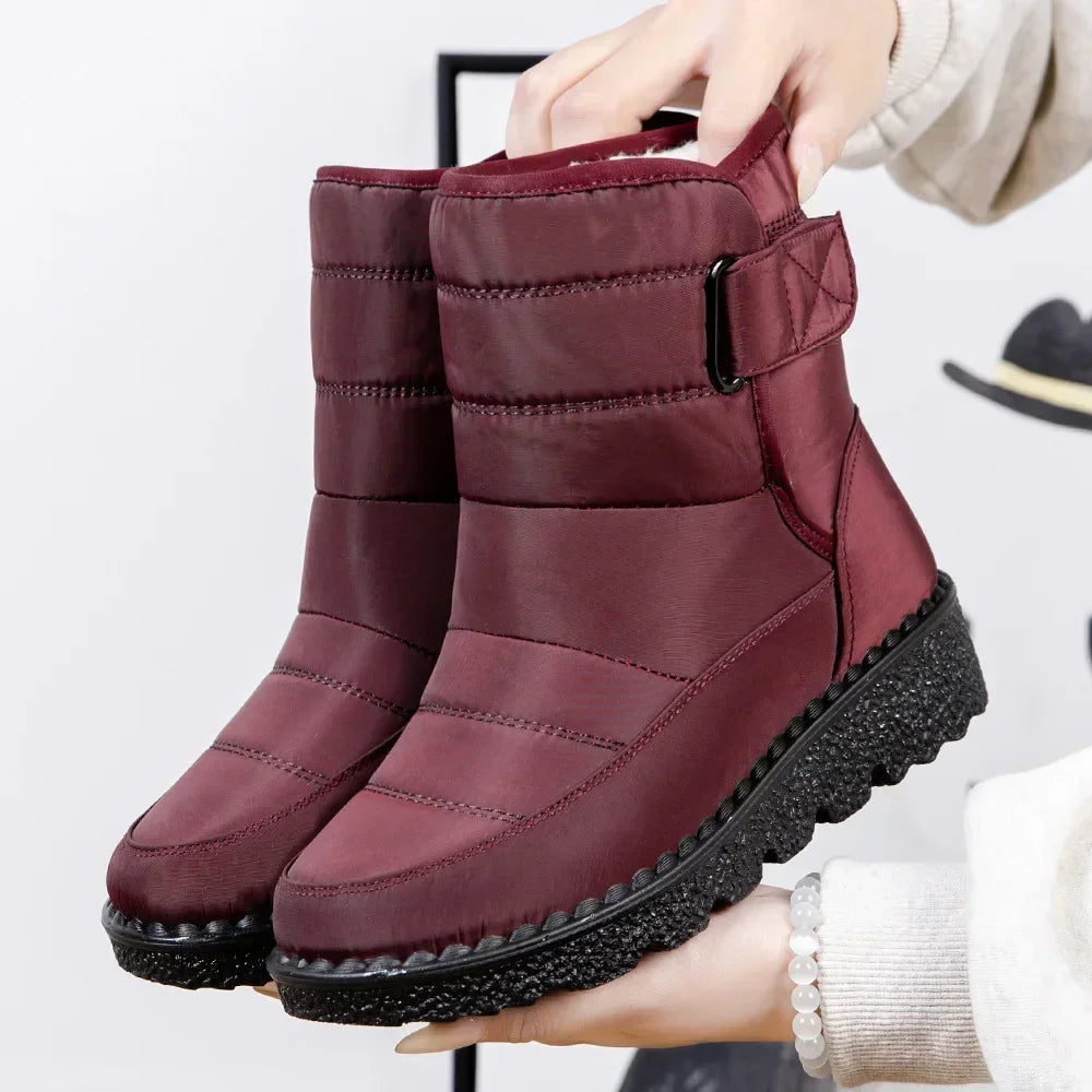 Faux Fur Long Plush Snow Boots