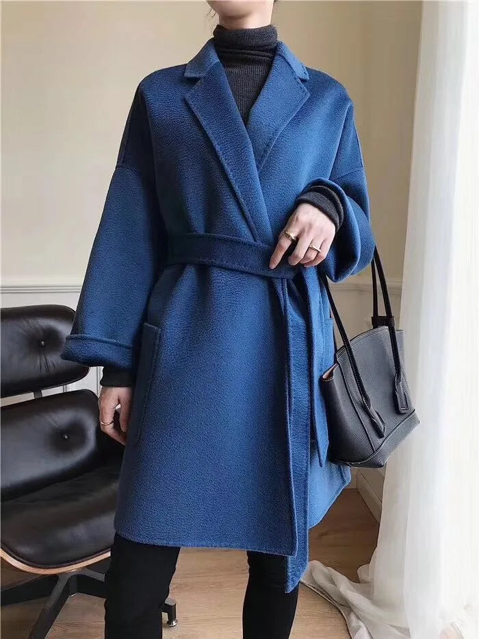 Women's Wool Water Ripple Coat