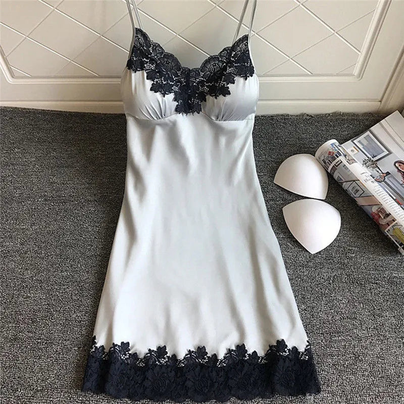 Summer Silk Night Gown