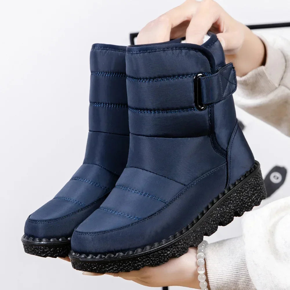 Faux Fur Long Plush Snow Boots