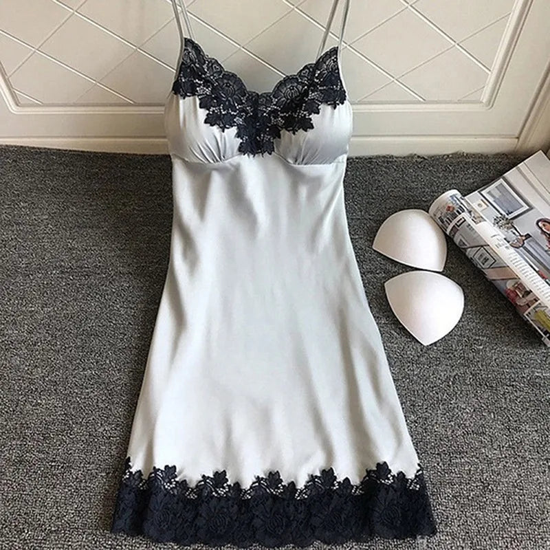 Summer Silk Night Gown