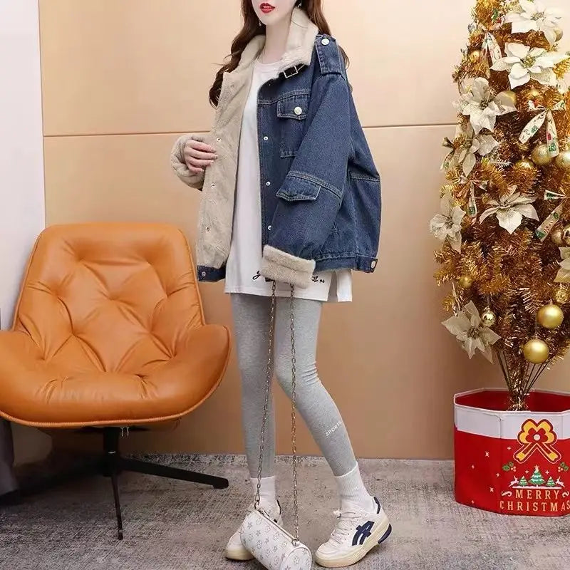 Spring Autumn New Loose Hooded Jeans
