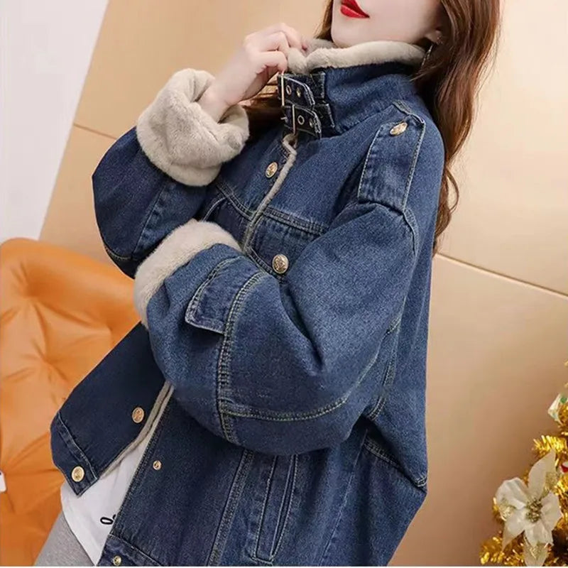 Spring Autumn New Loose Hooded Jeans