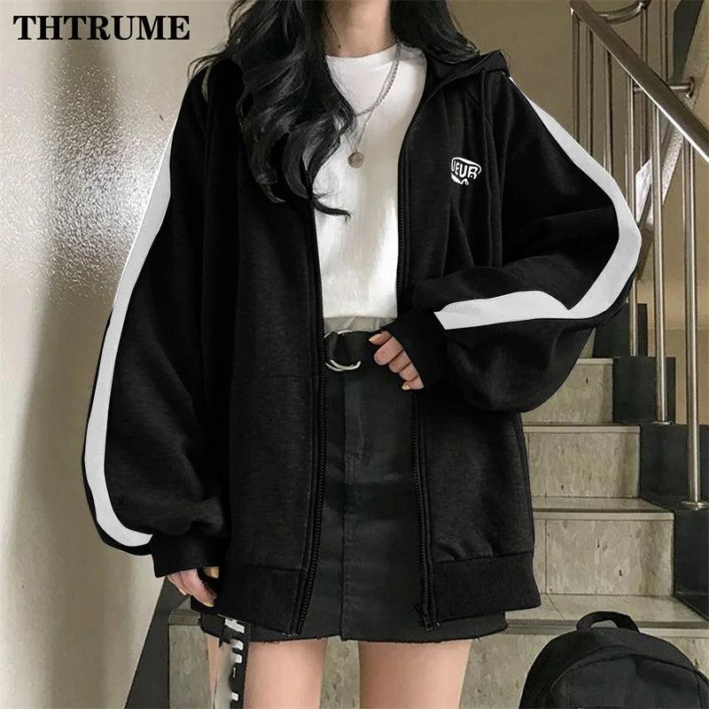 THTRUME Vintage Korean Hoodies