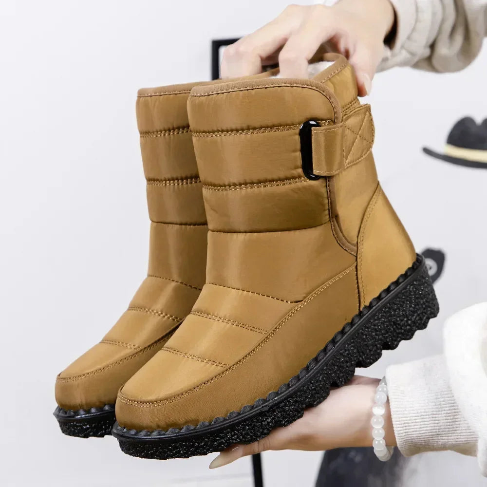 Faux Fur Long Plush Snow Boots
