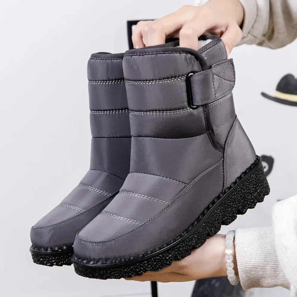 Faux Fur Long Plush Snow Boots