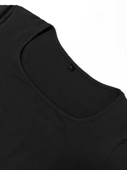 Form-Fitting, Ultra-Long Women's Autumn Dress