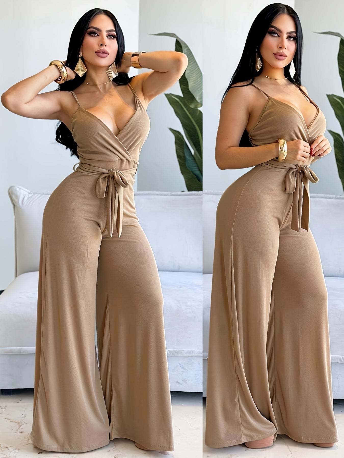 Women's Casual Sleeveless Wide-Leg Dress