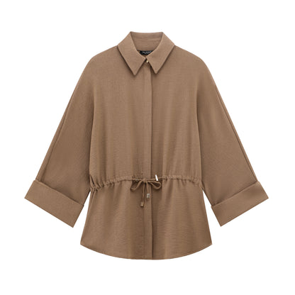 TRAFZA Women Casual Brown Dress Set