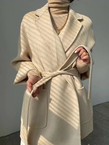 Women's Wool Water Ripple Coat