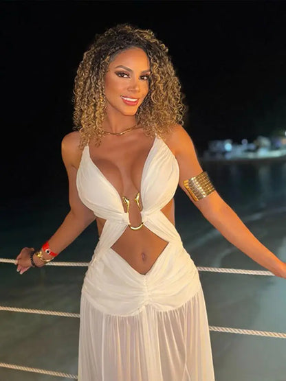 Sexy Hollow Out Party Dress