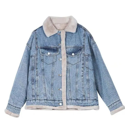 Double-sided Large Fur Collar Jacket