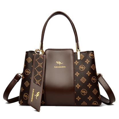 Luxury Fashion Print Leather Handbag