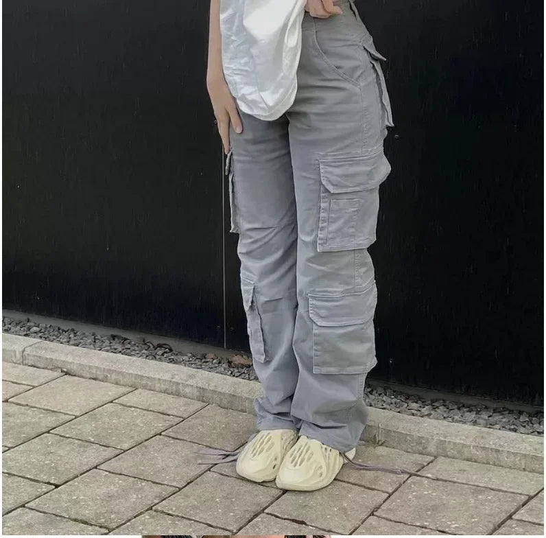 New Women's Cargo Straight Trousers