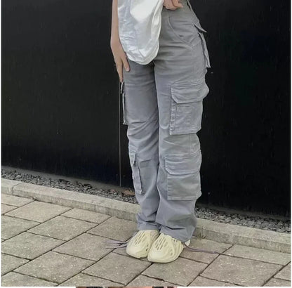 New Women's Cargo Straight Trousers