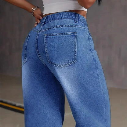 Y2k Elegant Splice Casual Trousers