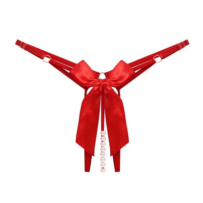Open Crotch Thong Adjustable Panties