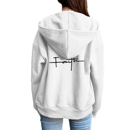 Printing Casual Hooded Sweatshirt