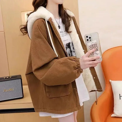 Spring Autumn New Loose Hooded Jeans