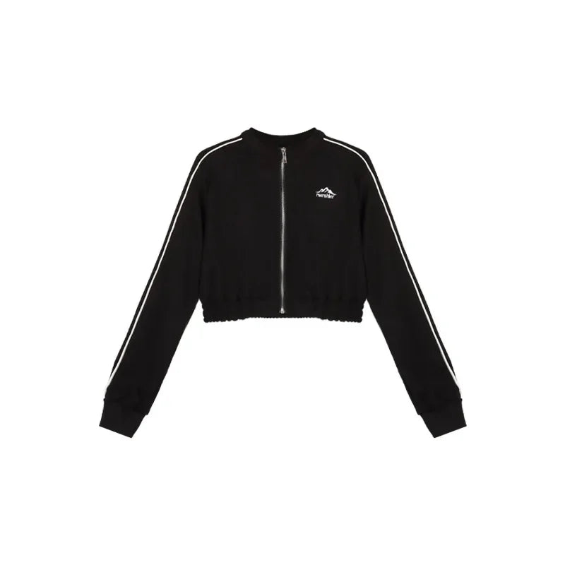 Vintage Zipper Women's Cardigan Jacket