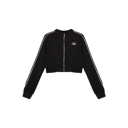 Vintage Zipper Women's Cardigan Jacket