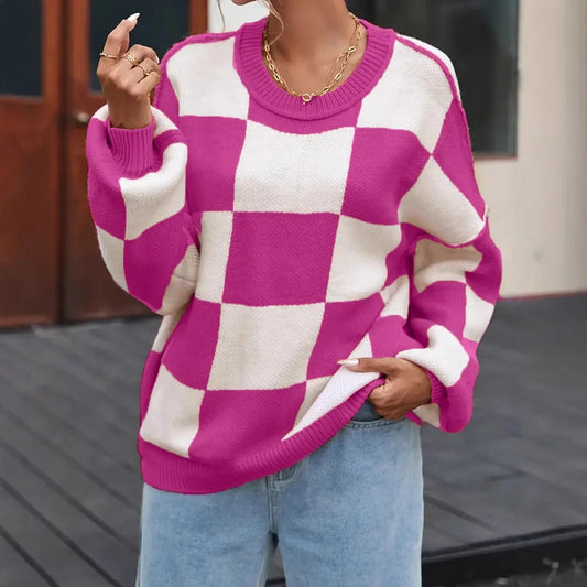 Loose Casual Color Block Long Sleeve