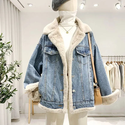 Double-sided Large Fur Collar Jacket
