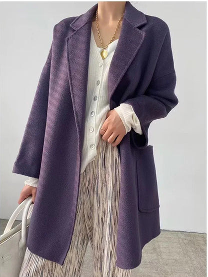 Women's Wool Water Ripple Coat