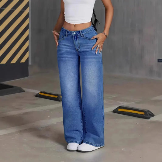 Y2k Elegant Splice Casual Trousers