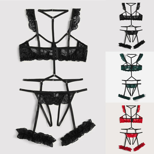 3pcs Sexy Hollow Lingerie