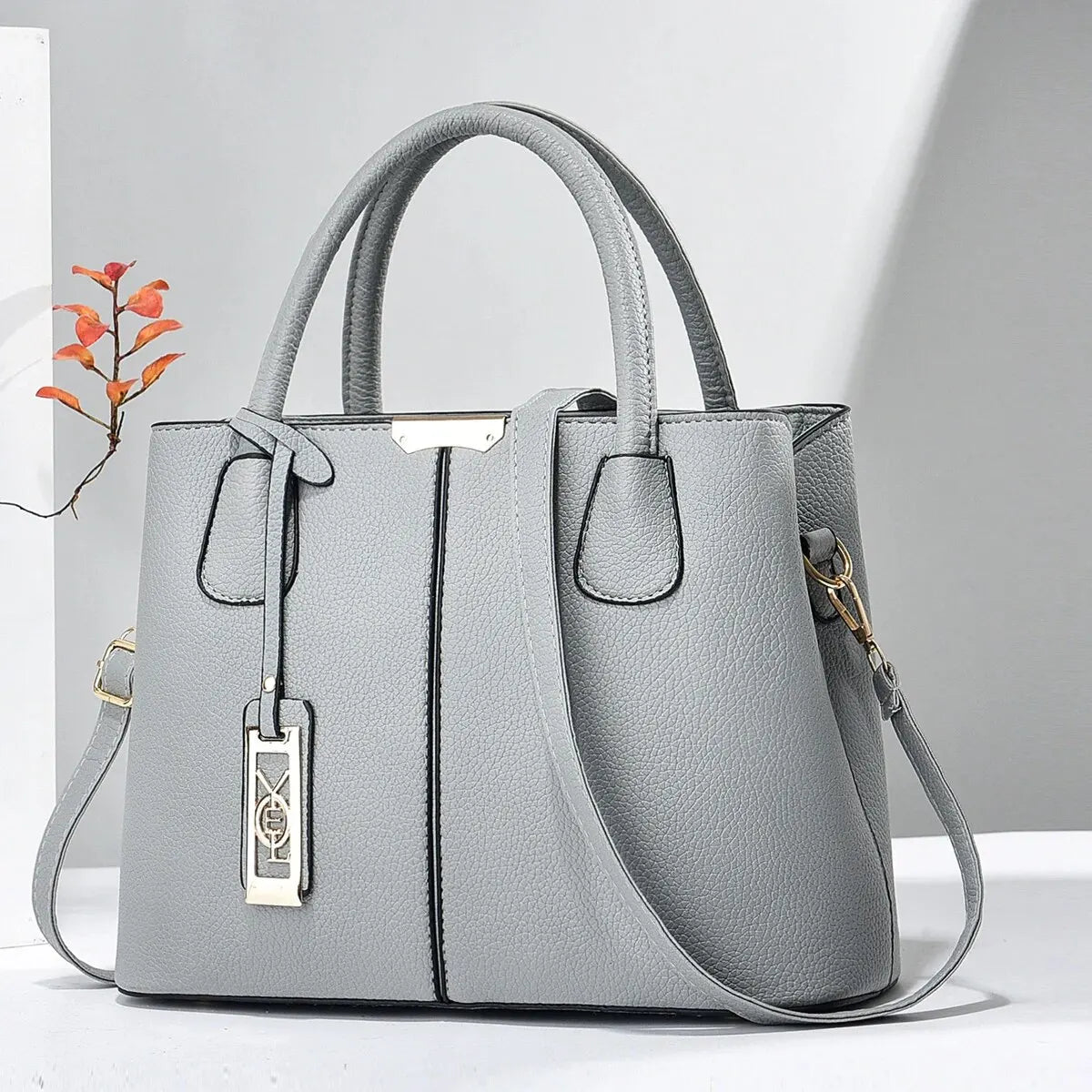 Designer Brand Leather Handbag