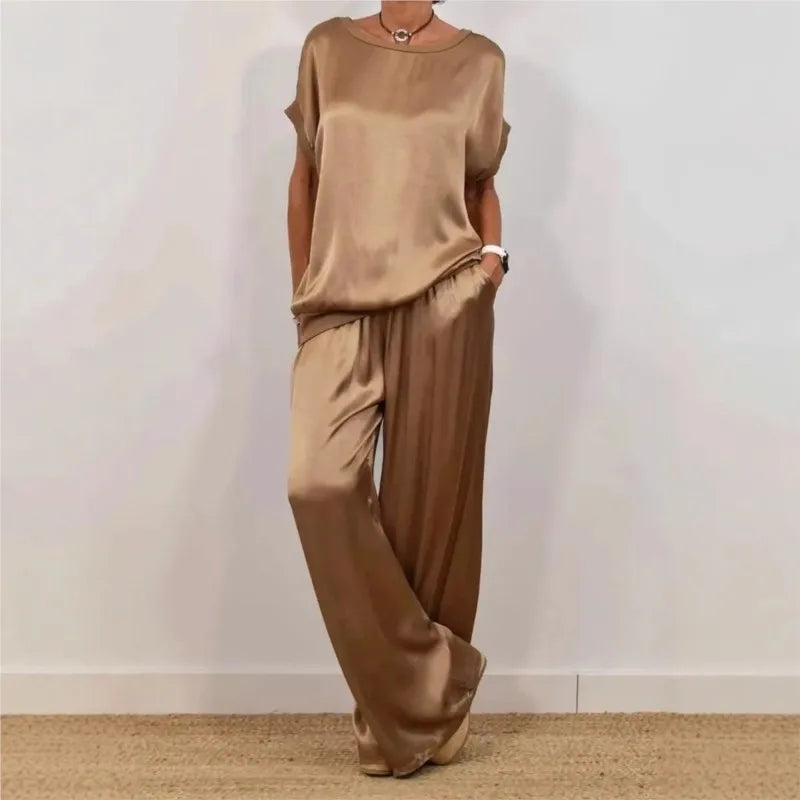 Satin Loose Casual Dress