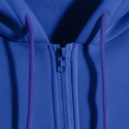 Hooded Drawstring Sweatshirt Coat
