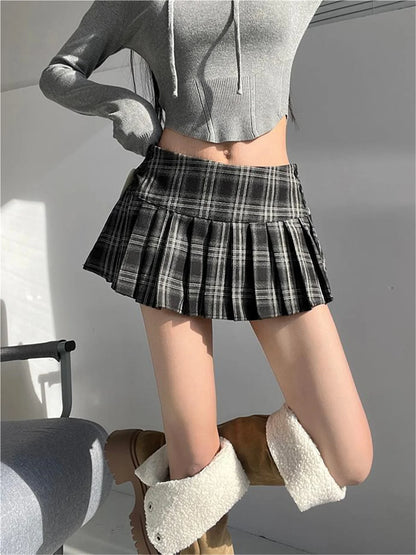 Cute Short Vintage Pleated Skirt