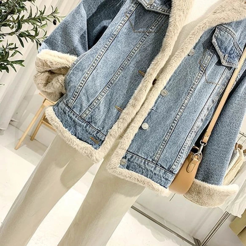 Double-sided Large Fur Collar Jacket