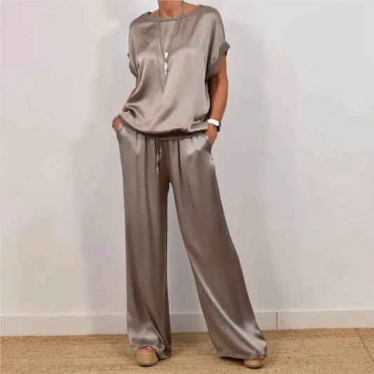 Satin Loose Casual Dress