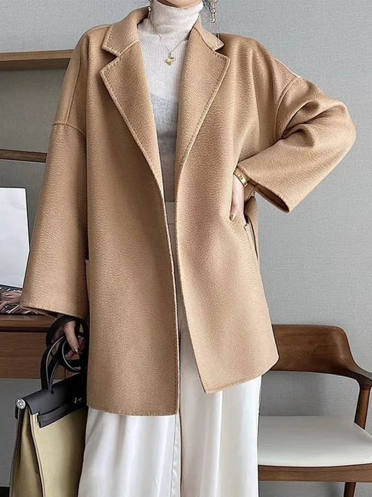 Women's Wool Water Ripple Coat