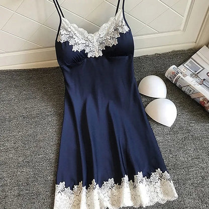 夏日真絲睡袍