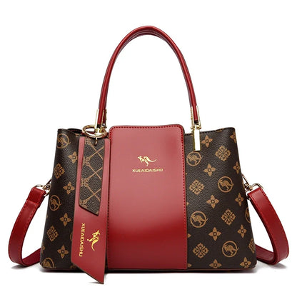 Luxury Fashion Print Leather Handbag