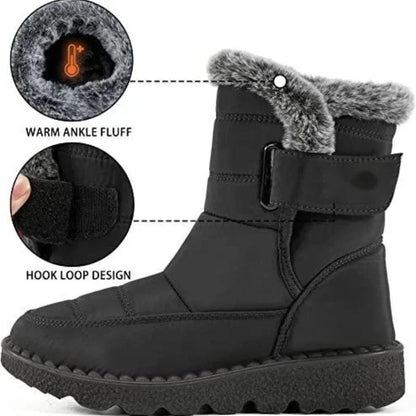 Faux Fur Long Plush Snow Boots