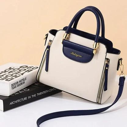 Stitching Striped Crossbody Bag