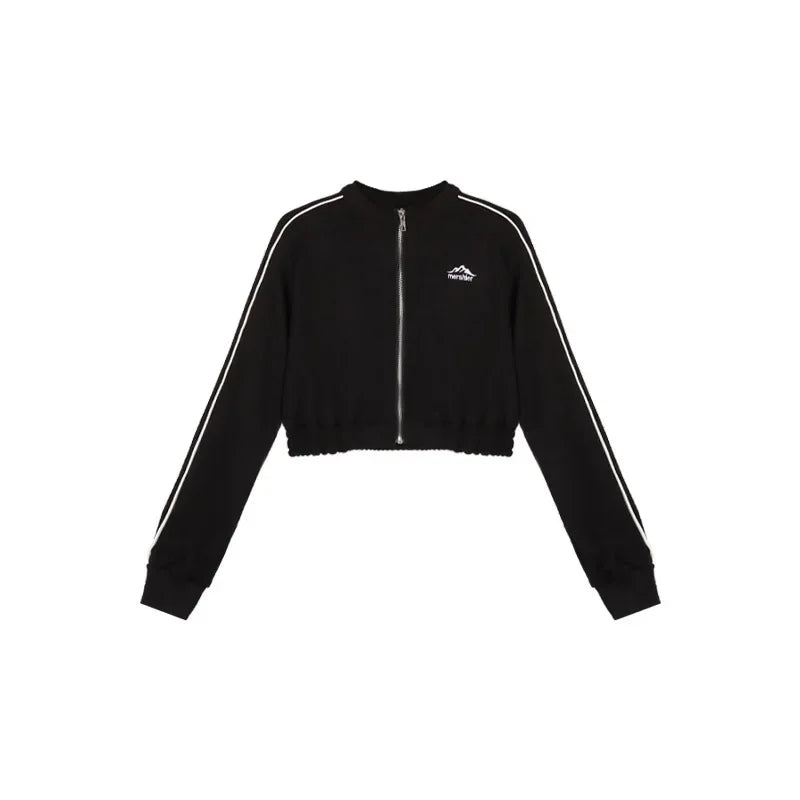 Vintage Zipper Women's Cardigan Jacket