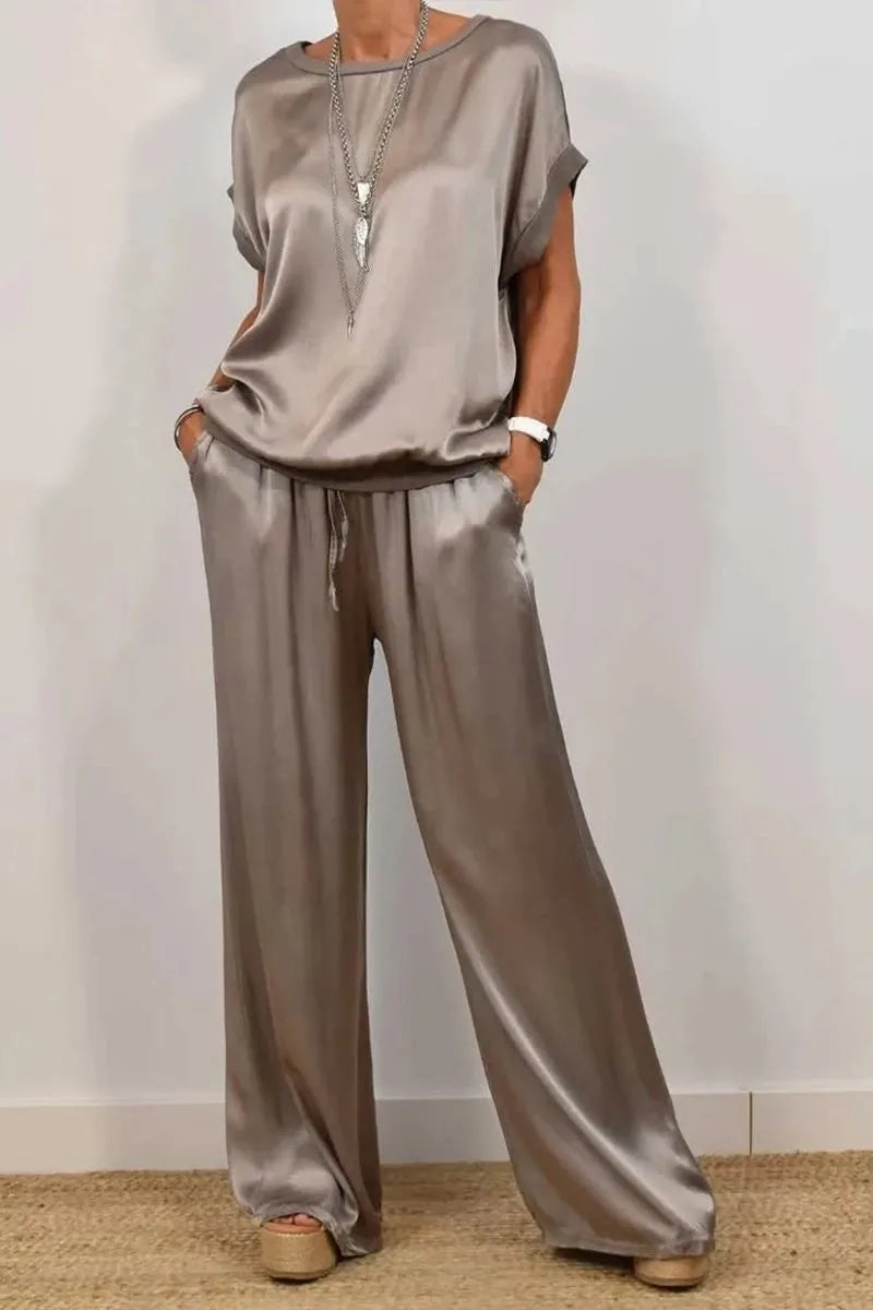 Satin Loose Casual Dress
