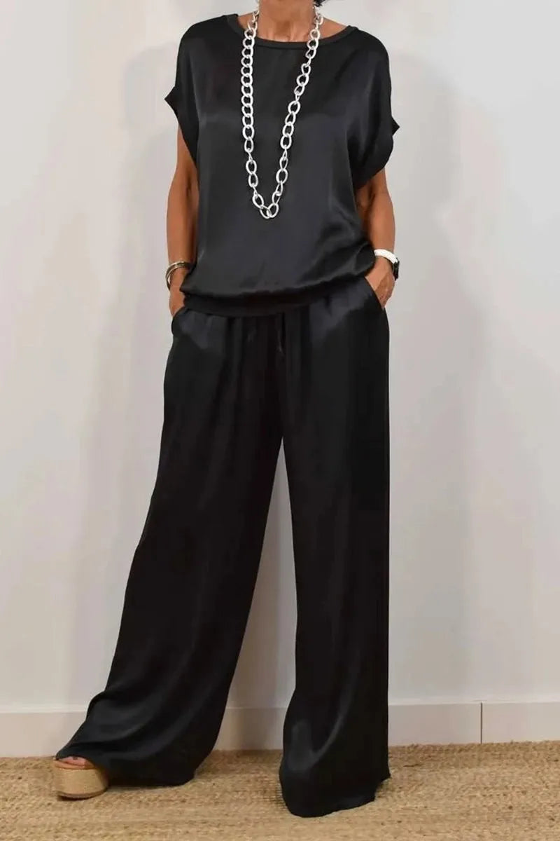 Satin Loose Casual Dress