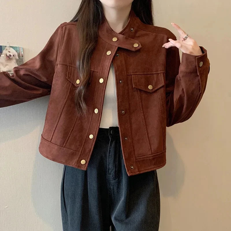Women's Vintage Casual High End Feel Flight Jacket