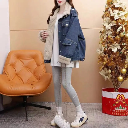 Spring Autumn New Loose Hooded Jeans